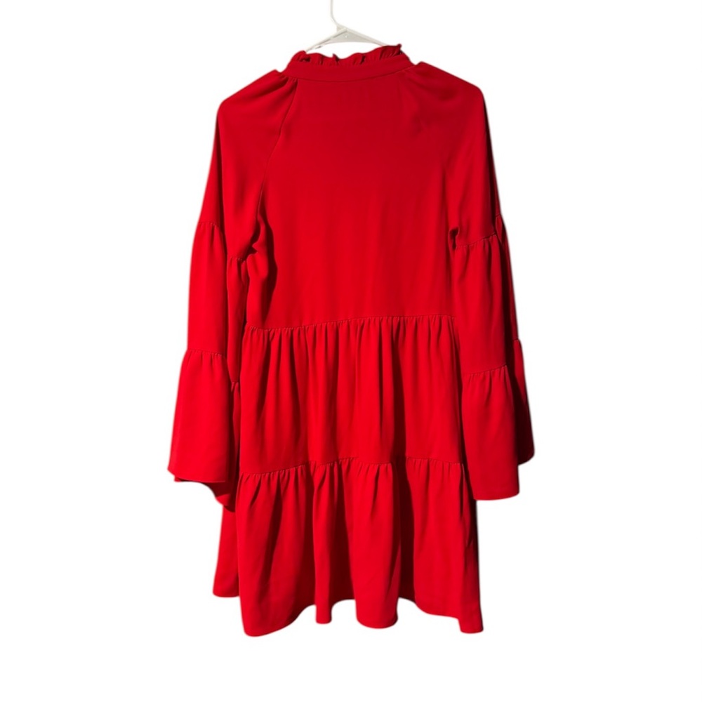 Amanda Uprichard Alexis Mini Dress In Lipstick Red Size S - Picture 3 of 5